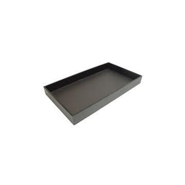 2" Stackable Plastic Tray- Black