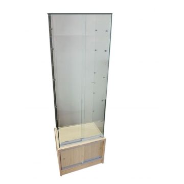 Small Tower Case Maple With Glass Top