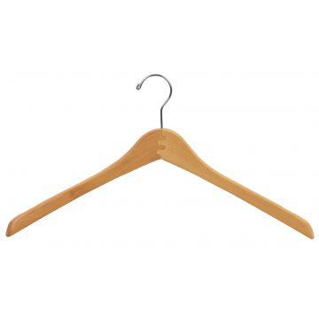 17" Natural Gloss Shirt Hanger