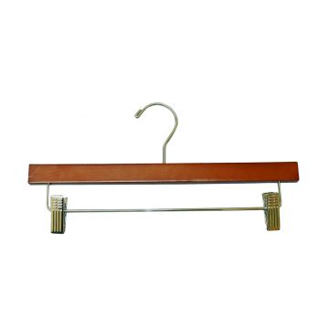 14" Wood Pant Hanger- Natural Mahogany