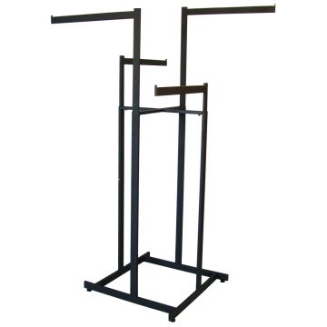 4 Way Straight Arm Rack-Black