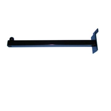 12'' SQUARE STRAIGHT ARM SLATWALL FACEOUT- BLACK