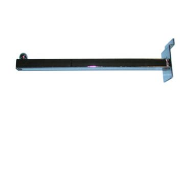 12'' Square Straight Arm Slatwall Faceout- Chrome
