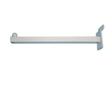 12'' SQUARE STRAIGHT ARM SLATWALL FACEOUT- WHITE 
