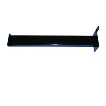 12" STRAIGHT ARM SLATWALL FACEOUT- BLACK