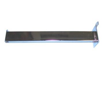 12" STRAIGHT ARM SLATWALL FACEOUT- Chrome 