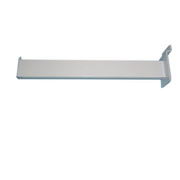 12" STRAIGHT ARM SLATWALL FACEOUT- WHITE