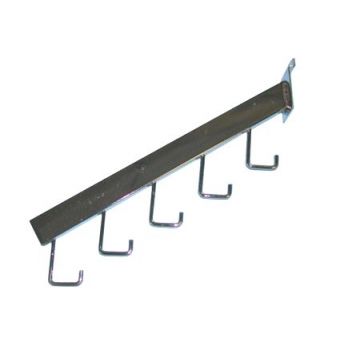 5 Hook Waterfall- Rectangular Tubing- Chrome 