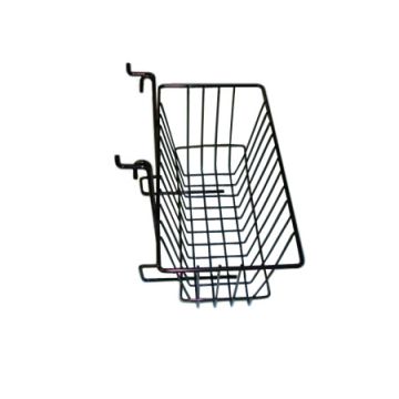 SLATWALL/GRID MEDIUM BASKET- BLACK 