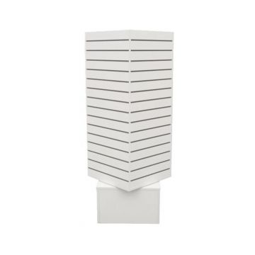 Large Rotating Slatwall Tower White