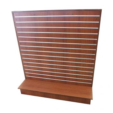 Large Slatwall 2 Way With Metal Inserts - Cherry