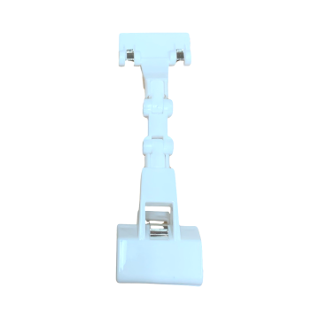 Adjustable Clip-on Sign Holder - White