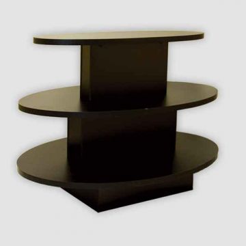 3 TIER OVAL TABLE- BLACK 