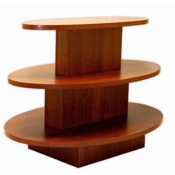 3 TIER OVAL TABLE- CHERRY