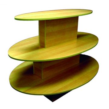 3 TIER OVAL TABLE- MAPLE 
