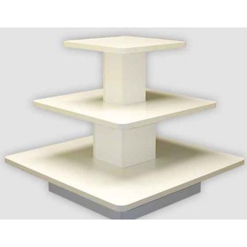 3 TIER SQUARE TABLE- WHITE 