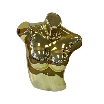 Mirrored Torso Mannequin Gold