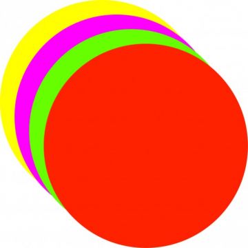 335-Circle - "Blank" 3 1/4" Available in Rainbow 100 packs 25 cards of each color