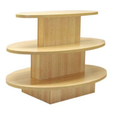 3 TIER OVAL TABLE- MAPLE 