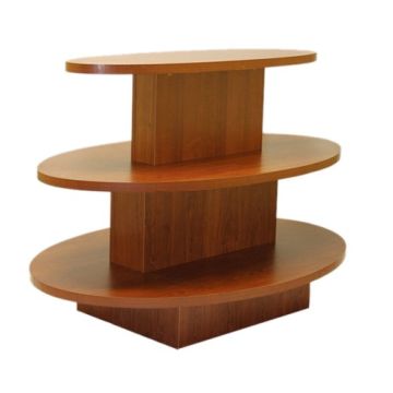 3 TIER OVAL TABLE- CHERRY