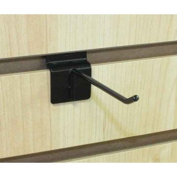 4'' THIN SLATWALL HOOKS- BLACK