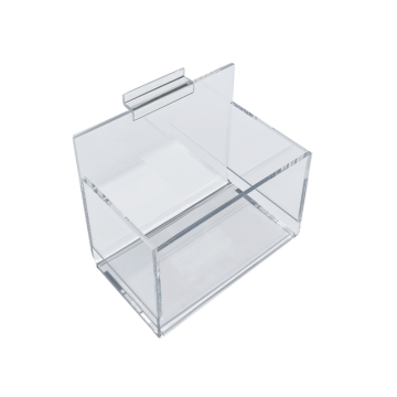 ACRYLIC SLATWALL BIN DISPLAY 8"WX7"