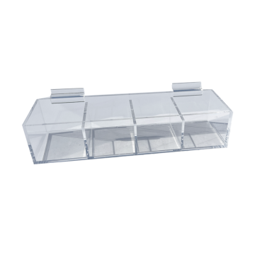 SLATWALL 4 COMPARTMENT TRAY