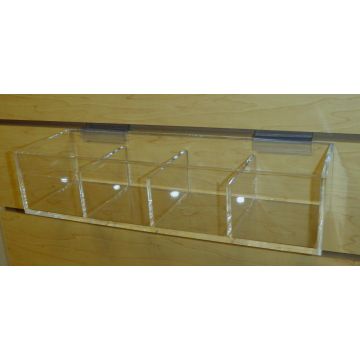 SLATWALL 4 COMPARTMENT TRAY