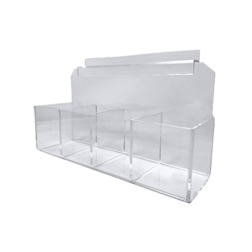 ACRYLIC SLATWALL BIN 4.5X8X2.6