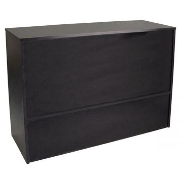 4' Black Wrap Counter