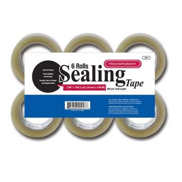 Clear Packing Tape - Pack of 6