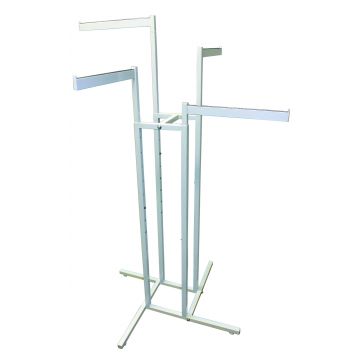 4 Way Straight Arm Rack-White