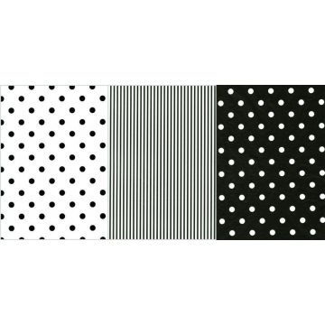 Black And White Assorted Tissue