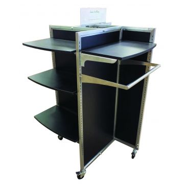Luna 4 Way Merchandiser- Black 