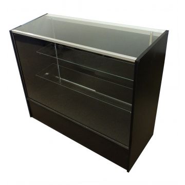 4ft Black Full Vision Display Case