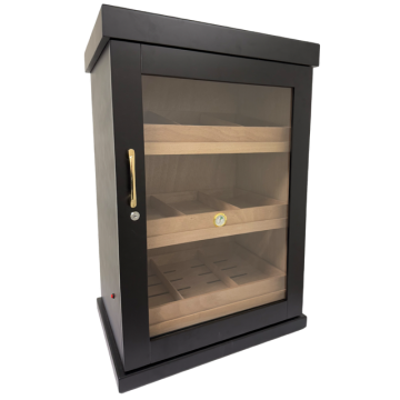 Large Black Humidor Holds 1,000 Cigars