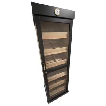 Humidor Cabinet- Holds 2000 Cigars : Black