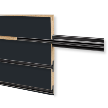 8' Metal T-Slot Insert - Black