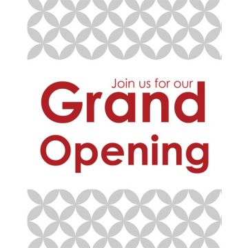 GRAND OPENING BOUTIQUE POSTER - 22" X 28"