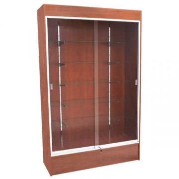 cherry wall unit display case