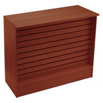 48" Slatwall Front Wrap Counter - Cherry Sku:9092Kd