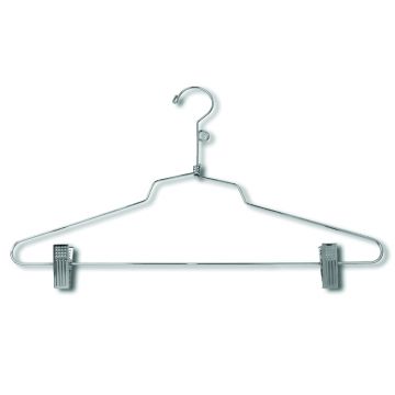 16'' Metal Chrome All Purpose Suit Hanger from Barr Display