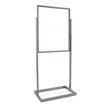 Chrome Poster Display Stand