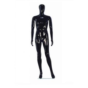 PLASTIC MALE RETRO MANNEQUIN-BLACK