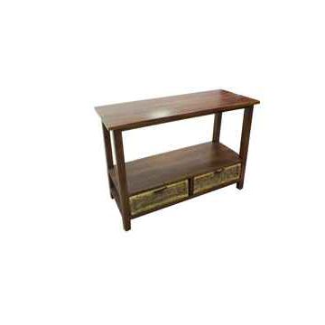 Mahogany 2 Tier Table- Tropic Inspirations