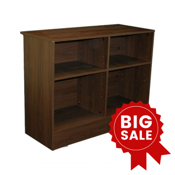 48" Dark Walnut Wrap Counter- Knocked Down
