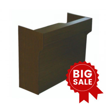 dark walnut ledgetop counter