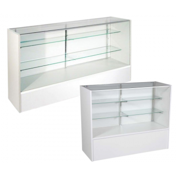 white full vision display case