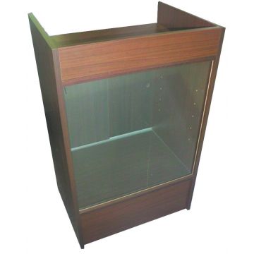 Glass Front Register Stand - Cherry Sku:9075Kd