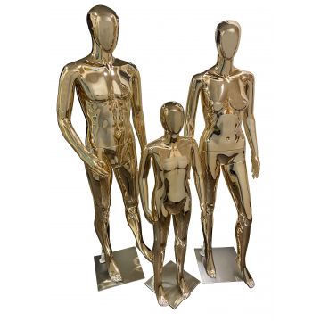 gold mannequins
